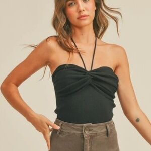 MIOU MUSE black halter top